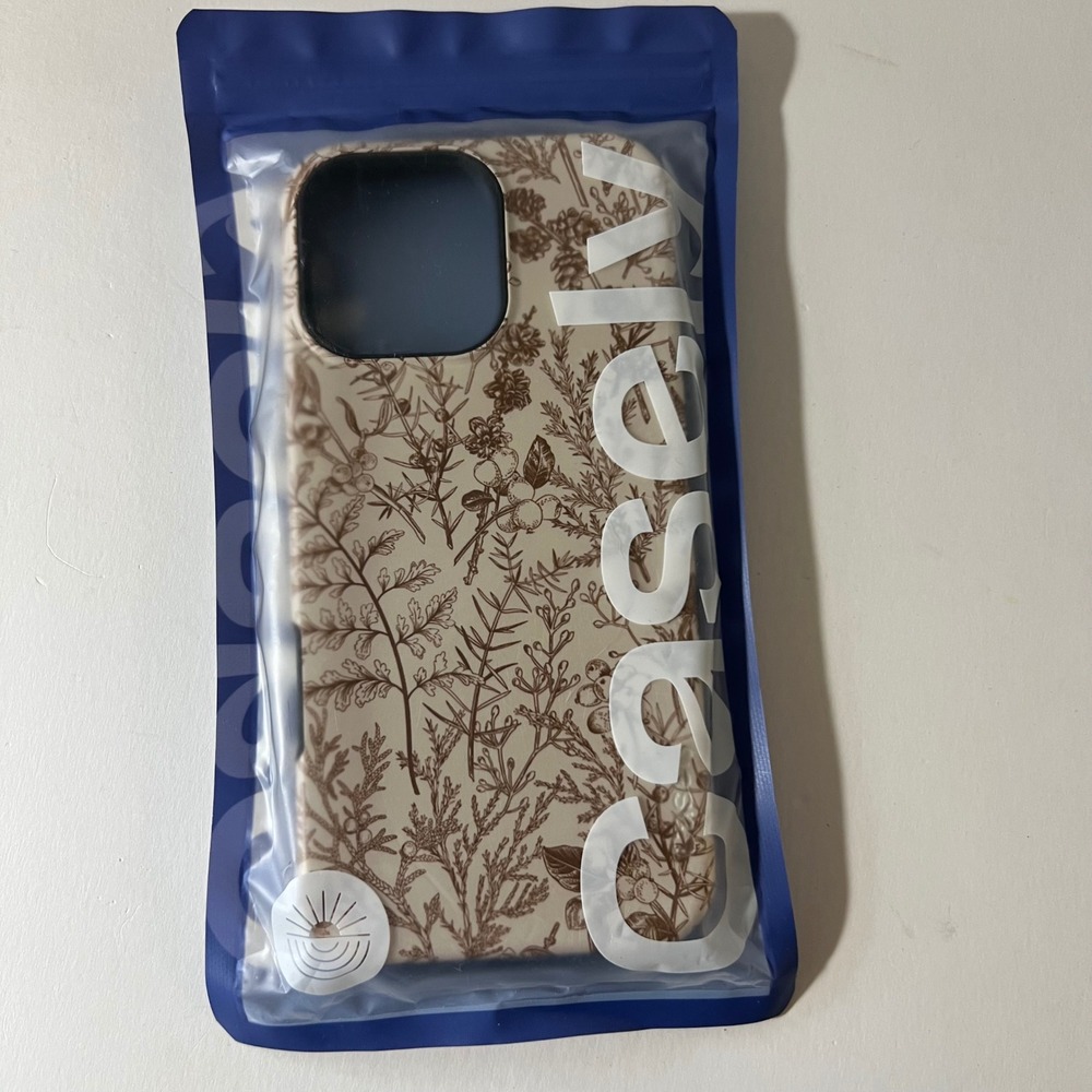 Casely Beige Garden Neutral iPhone 16 Pro Max Bold Flex Matte Finish Magsafe NIP